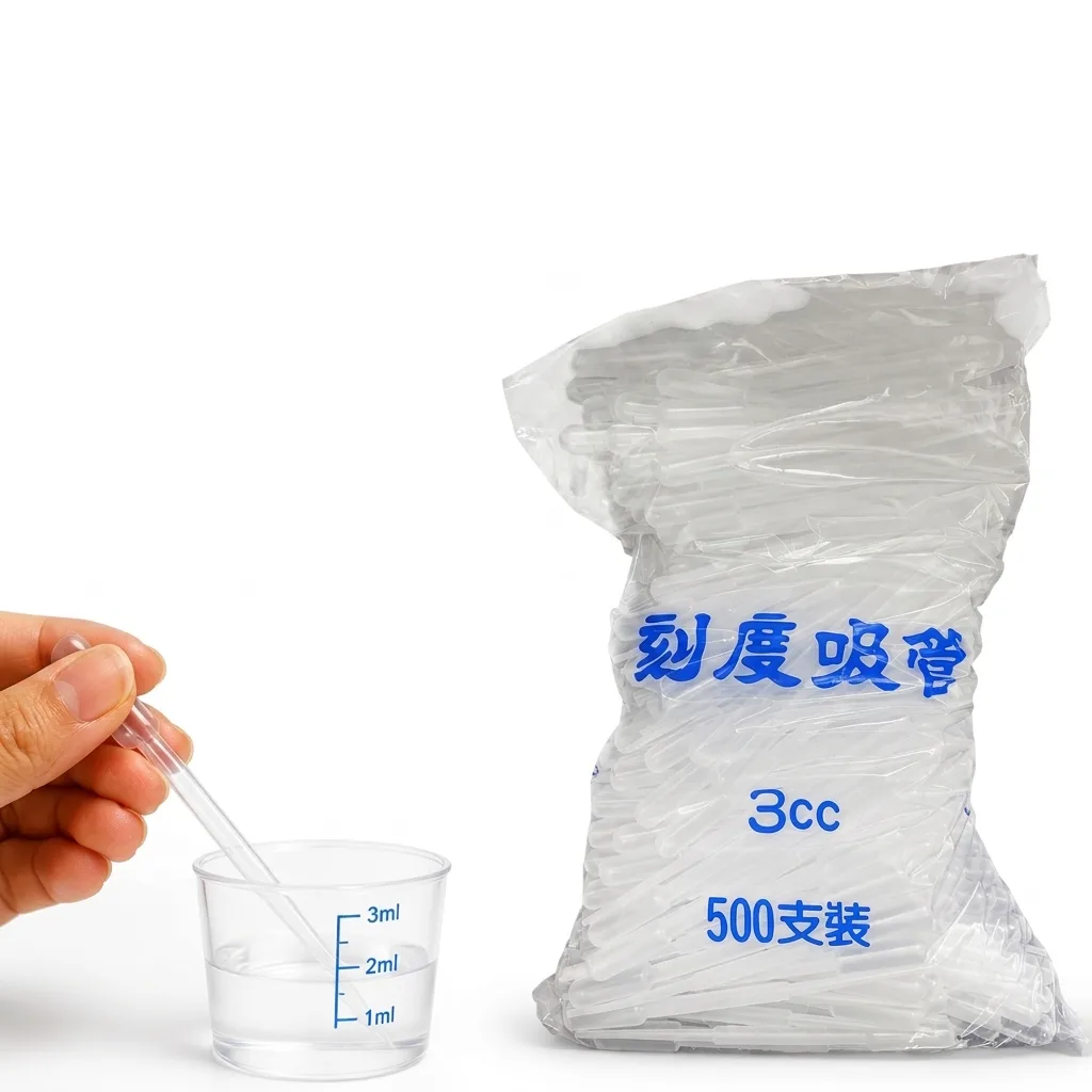 塑膠刻度滴管 3ml(巴氏吸管/500入)